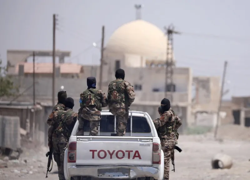 Syrian Democratic Forces are seen in Raqqa, Syria July 31, 2017. (Reuters/ Rodi Said)