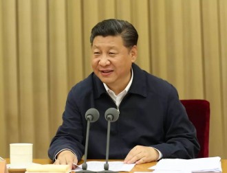 Xi Jinping speaks in the keynote speech during the two-day conference on July 26 and 27. (via Sina)