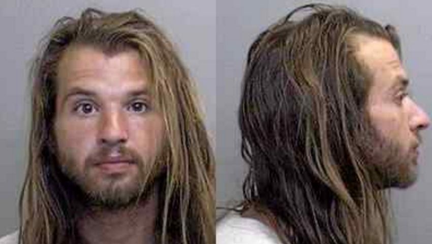 Jeffery Wilson, 27, is charged with felony child neglect and abuse, possession of a controlled substance, and trespassing. (Mendocino Sheriff)