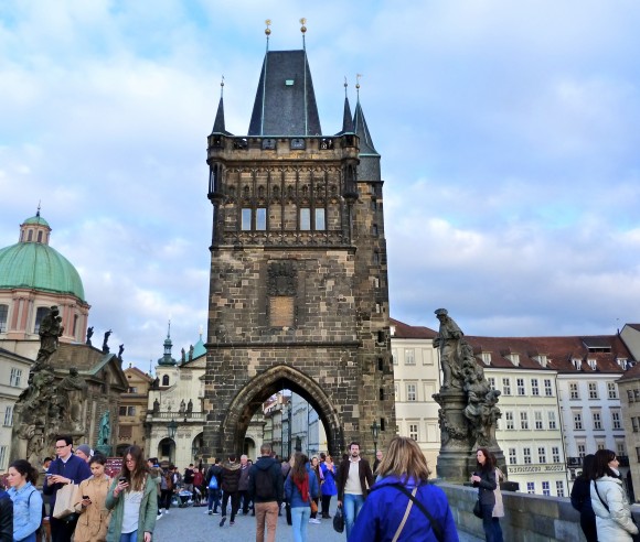 St. Charles Bridge Gate in Prague. (Barbara Angelakis)