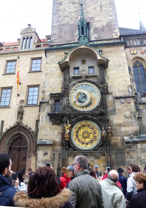 The astronomical clock at Prague City Hall. (Barbara Angelakis)