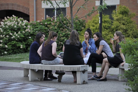 Attendees at the seventh annual summer seminar on beauty, on the Franciscan University of Steubenville campus. (The Hildebrand Project)