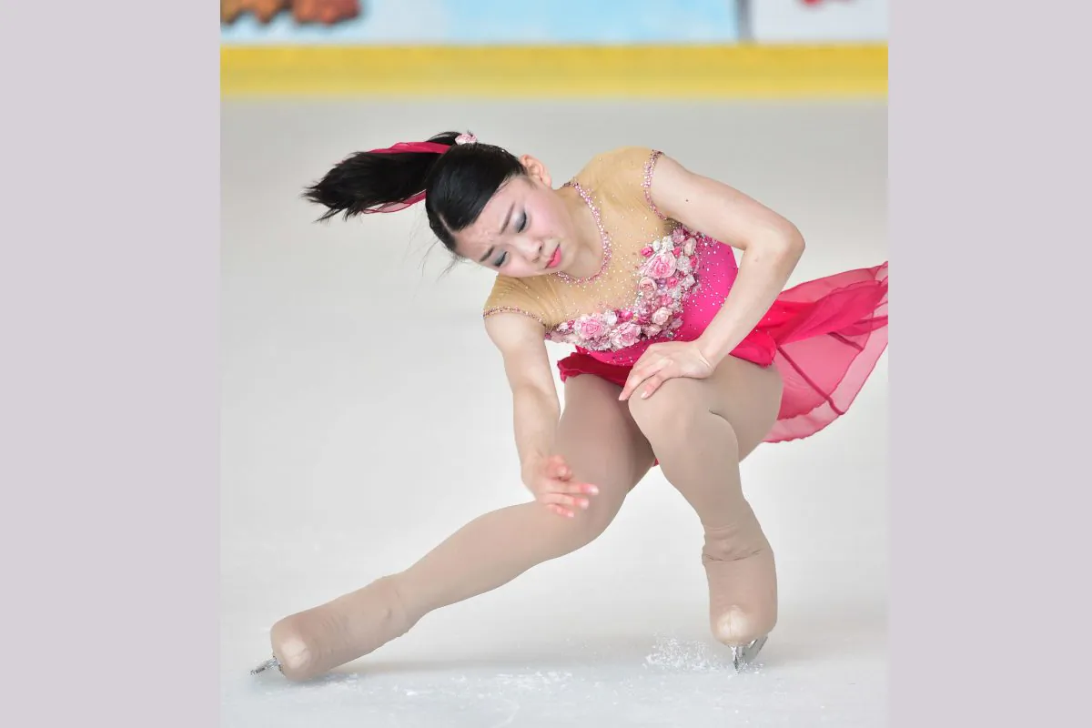 Japanese skater Rika Kihira, winner of the Junior Ladies Free Skating competing in the 2017 Asian Open Figure Skating Trophy, at Mega Ice on Saturday August 5. (Bill Cox/Epoch Times)