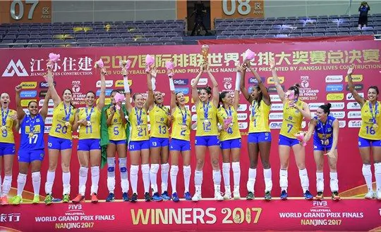 Brazil claim record 12th FIVB World Volleyball GP win in Nanjing