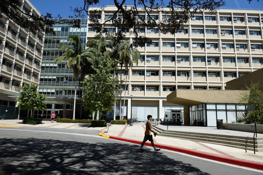Student housing on the campus of UCLA in Los Angeles, California, on May 11, 2017. (Kevork Djansezian/Getty Images)