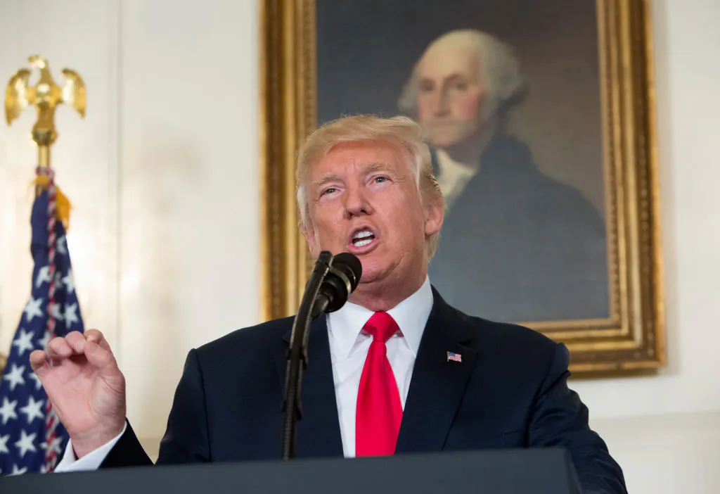 President Donald Trump at the White House in Washington on Aug. 14, 2017. (Chris Kleponis-Pool/Getty Images)