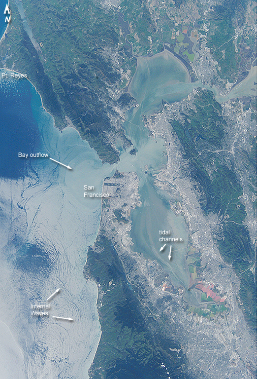 San Francisco Bay area as seen from the International Space Station, April 21, 2002. (NASA)