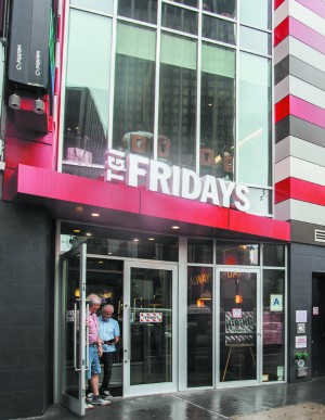 A TGI Fridays restaurant on 34th Street in New York on Aug. 15. (Epoch Times)