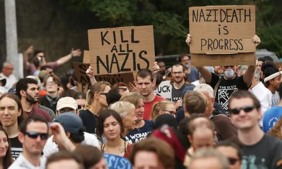 Boston Police Hit With Bottles of Urine at Free Speech Counterprotest