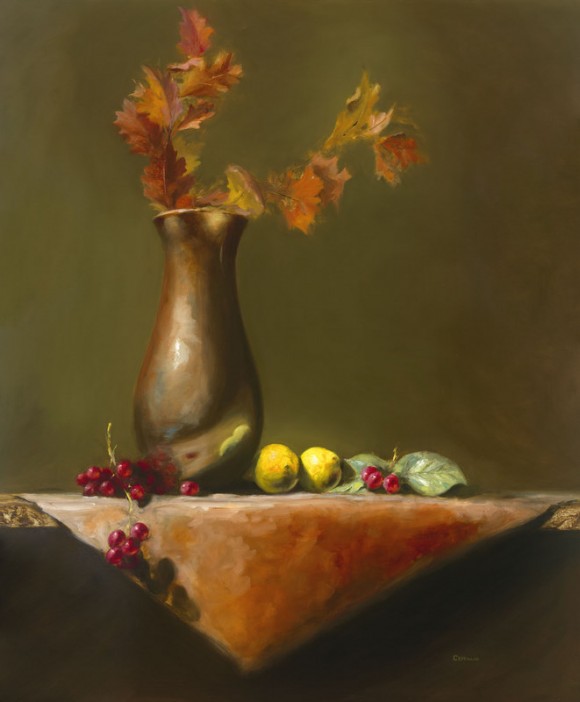 "Reflections," 2008, by George Ceffalio. Oil on wood panel, 36 inches by 30 inches. (Courtesy of George Ceffalio)
