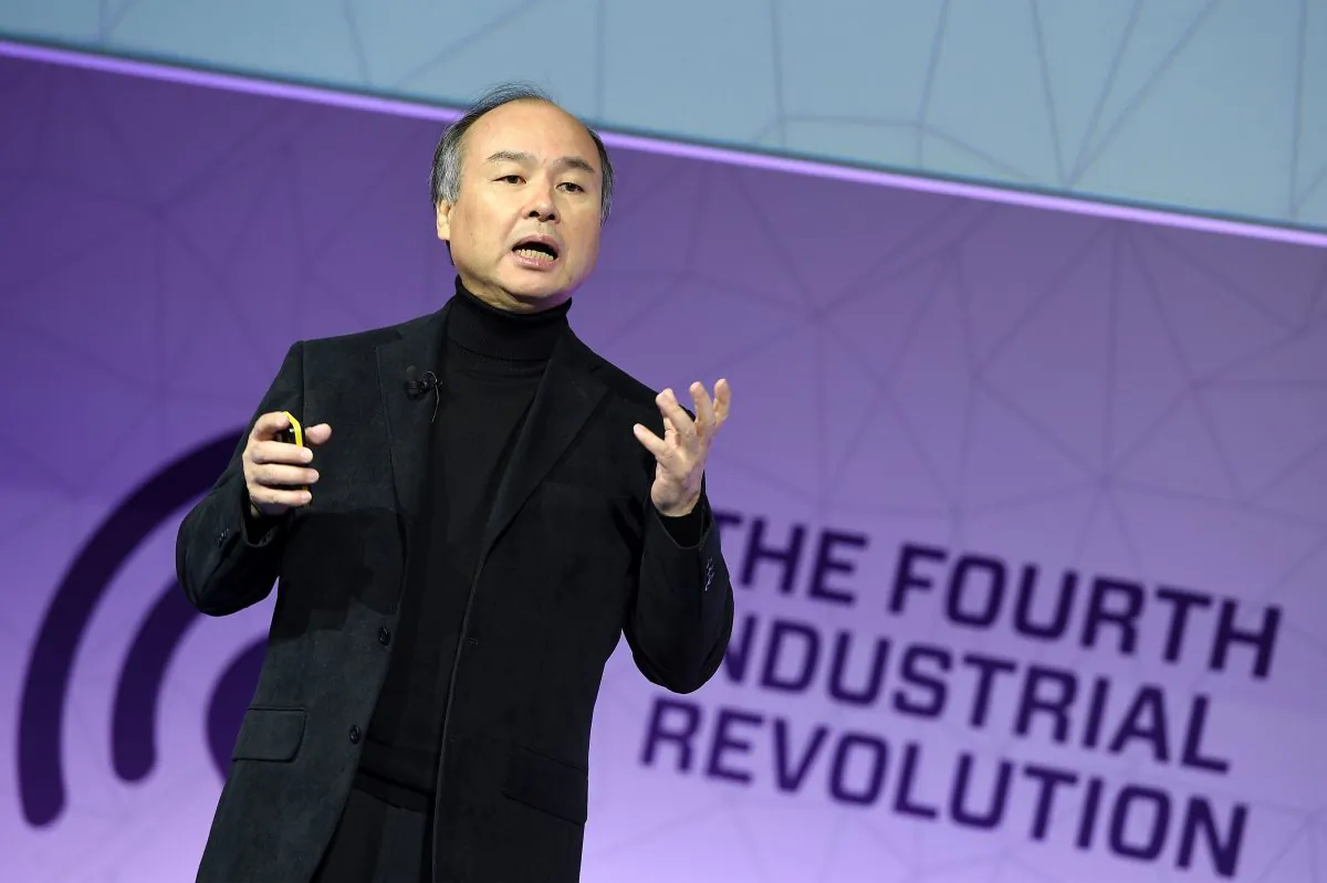 SoftBank founder and CEO Masayoshi Son at the 2017 Mobile World Congress in Feb. in Barcelona. (Luis Gene/AFP/Getty Images)