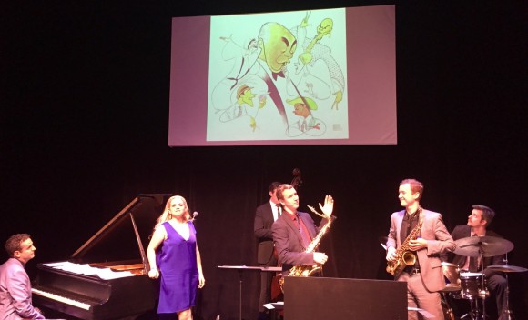 Al Hirschfeld's cartoons provide a backdrop to the