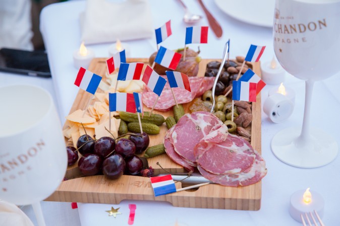  Picnic food for the annual Diner en Blanc in New York on Aug. 22, 2017.(Eric Vitale for Diner en Blanc) 