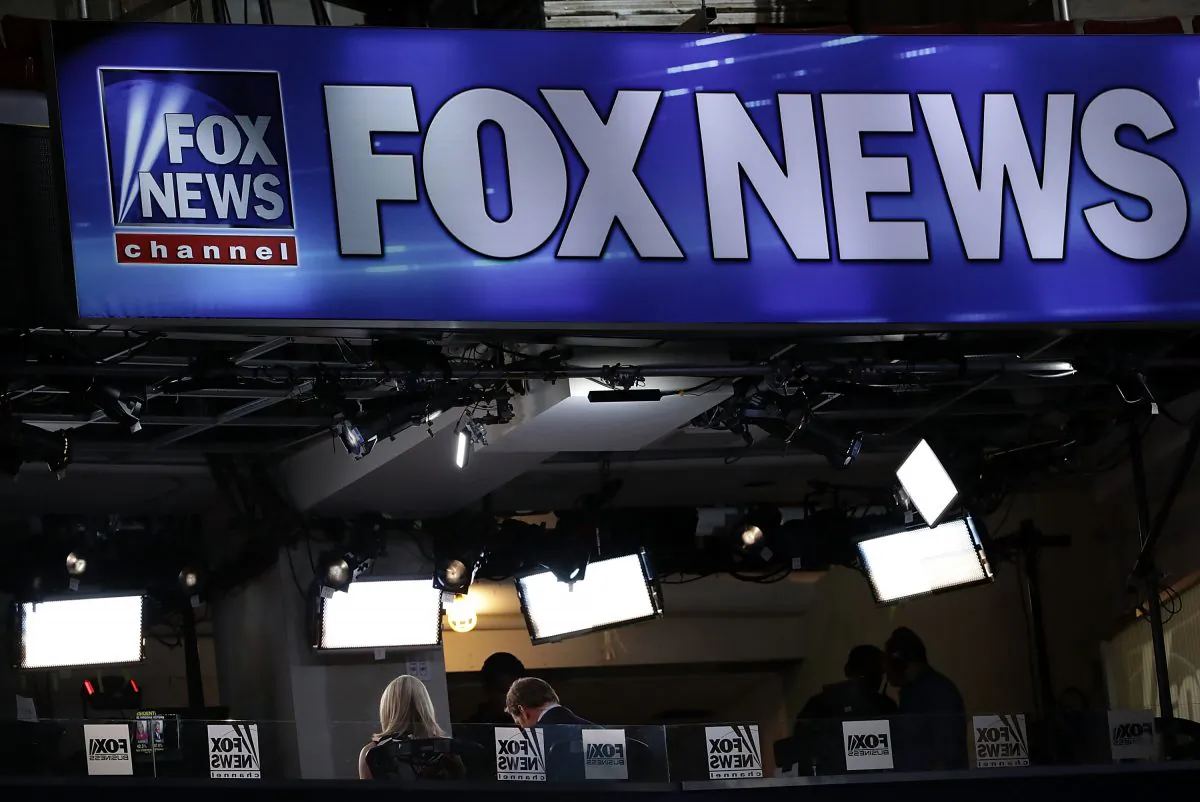 A booth of Fox News is seen at the Wells Fargo Center on July 24, 2016, in Philadelphia, Pennsylvania. The Democratic National Convention opens July 25. (Alex Wong/Getty Images)