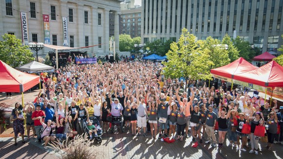Supporters at the annual FOA rally in Dayton, Ohio, on Aug. 27. (Courtesy of Lori Erion)