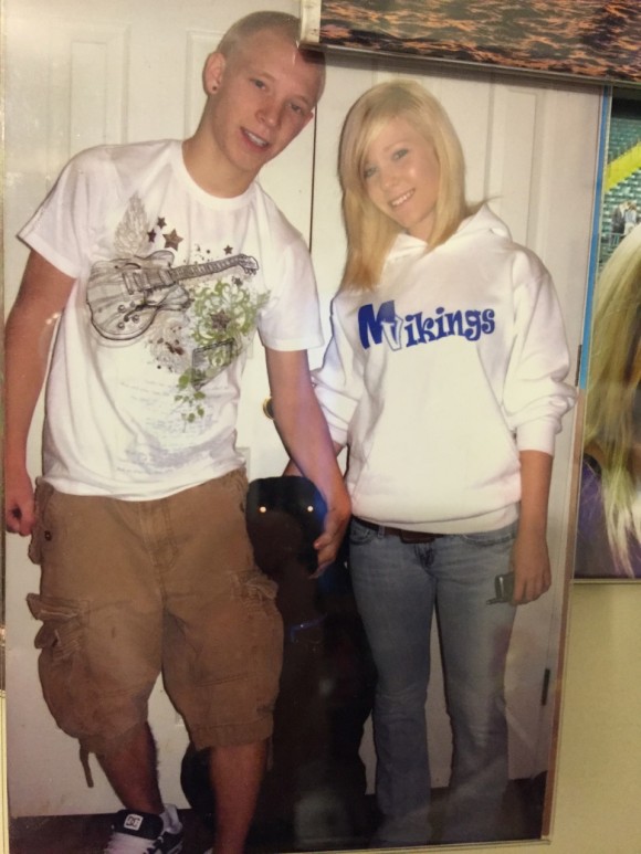 April Erion and her brother Todd, before April started using drugs, circa February 2010. (Courtesy of Lori Erion)