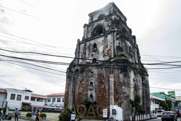 The Sinking Bell Tower in Laoag, built in 1612. (Mohammad Reza Amerinia)