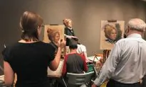 Great Camaraderie at the Salmagundi Club’s Portrait Competition