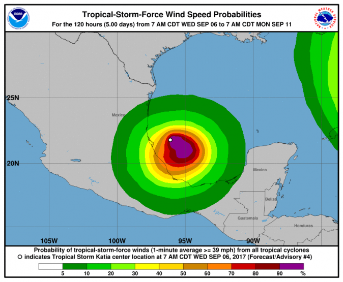 Tropical Storm Katia (NOAA)