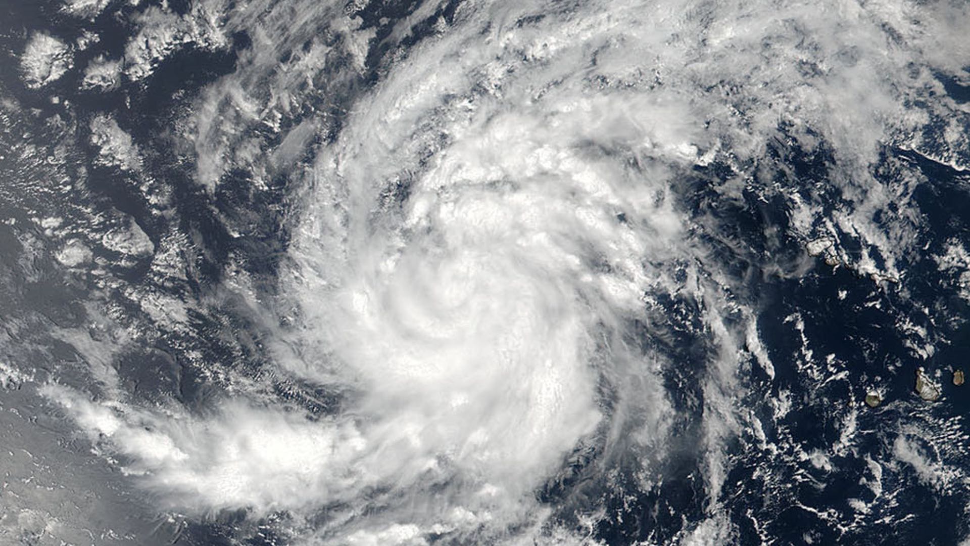 Satellite image of Tropical Storm Irma pictured here in the Eastern Atlantic Ocean on Aug. 30, 2017. (NASA/NOAA /Goddard Rapid Response Team/Handout via REUTERS)