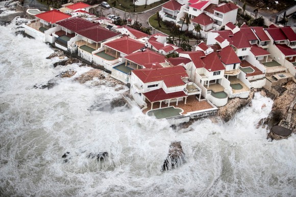 The aftermath of Hurricane Irma on Saint Martin. (Netherlands Ministry of Defense/via REUTERS)