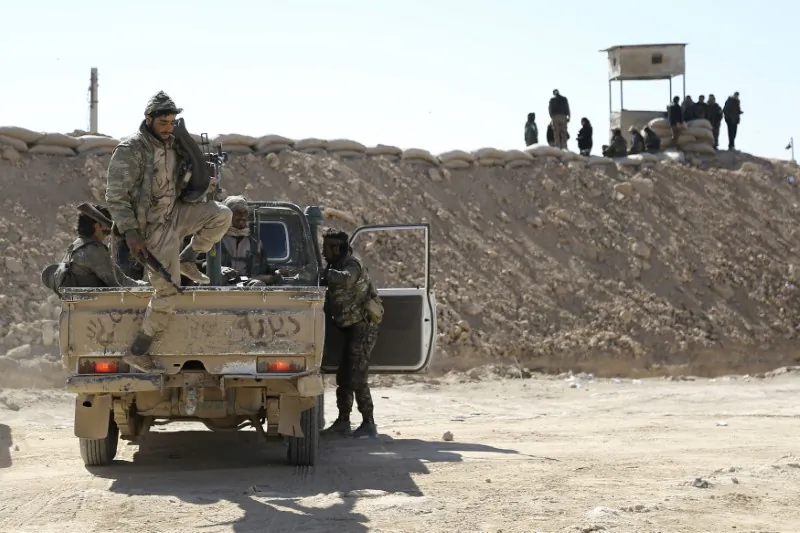 File photo: Syrian Democratic Forces (SDF) gather in northern Deir al-Zor province ahead of an offensive against Islamic State militants, Syria February 21, 2017. (Reuters/Rodi Said)