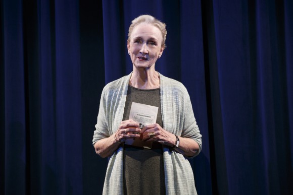 Kathleen Chalfant as Ann, who played Peter Pan when she was a girl, is now dealing with her father's death. (Joan Marcus)