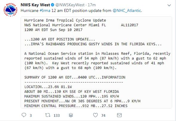 (Screenshot/NWSKeyWest)