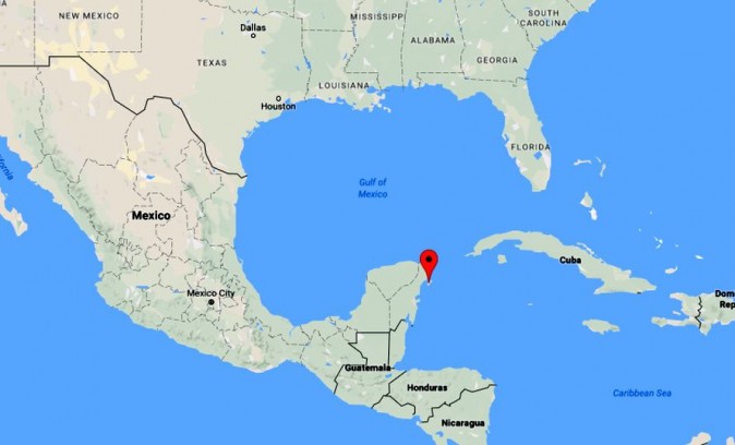 The ship is stationed in Cozumel, Mexico. A report says that 4,000 passengers were stuck on the cruise ship and were waiting to go home. (Google Maps)