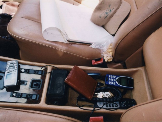 What was found in Peterson's car (Modesto Police Department)