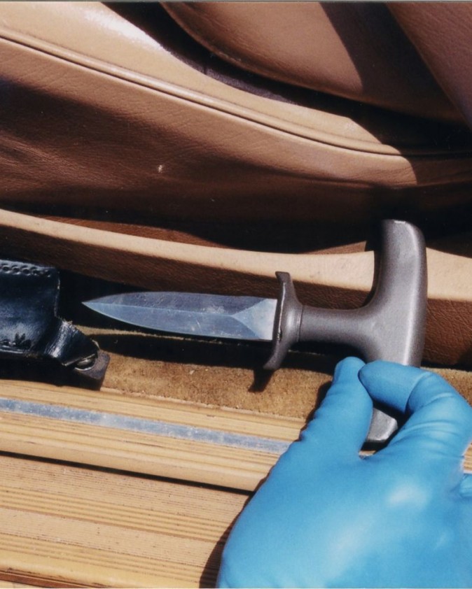 What was found in Peterson's car (Modesto Police Department)