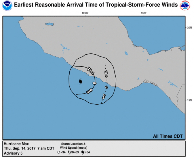 Hurricane Max Forms in Eastern Pacific Ocean, Poses Threat to