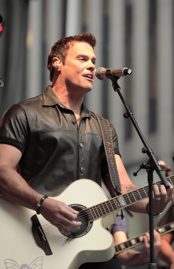 Troy Gentry performs during "FOX & Friends" All American Concert Series at FOX Studios on May 25, 2012 in New York City. (Photo by Larry Busacca/Getty Images)