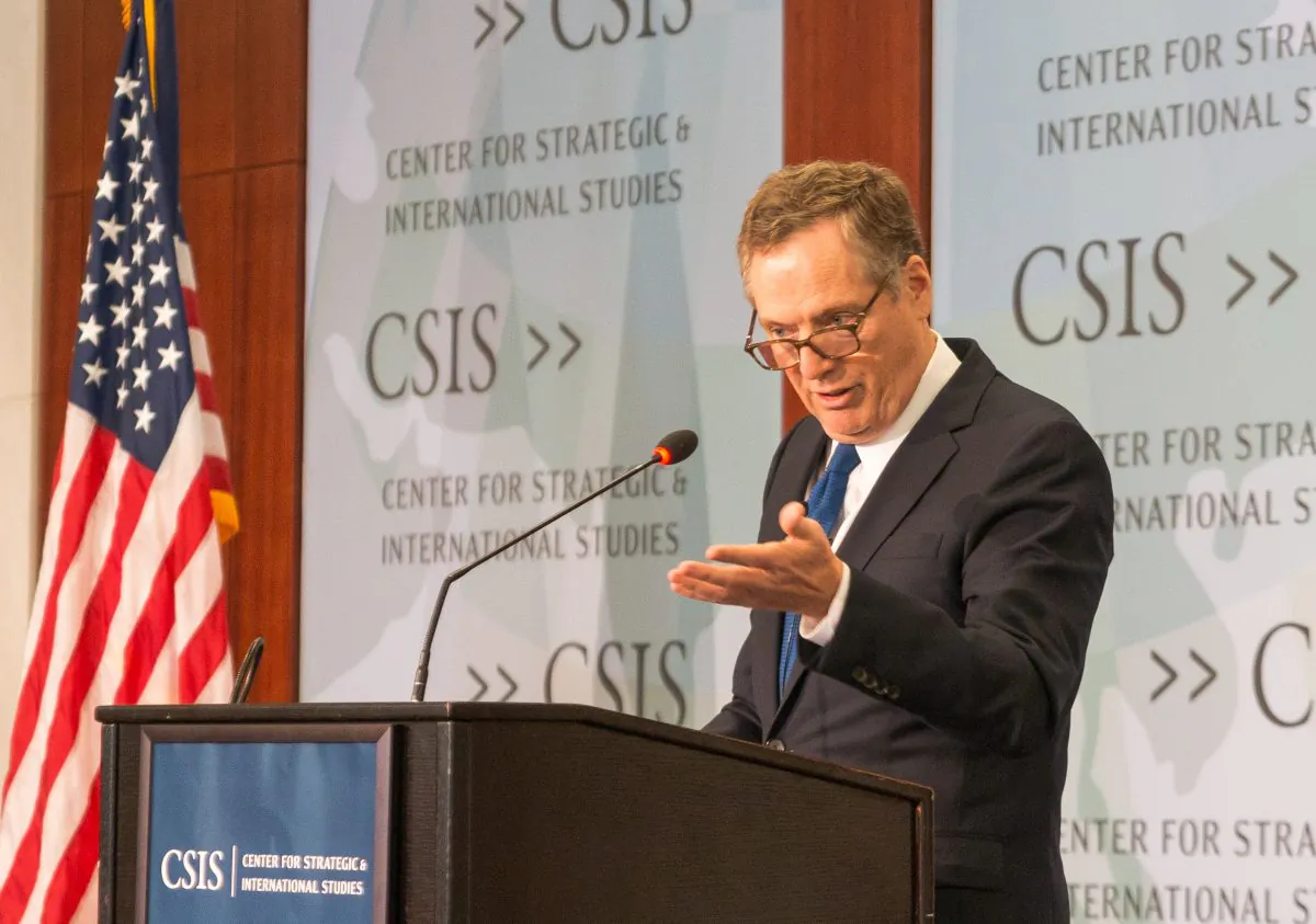 United States Trade Representative Robert Lighthizer said on Monday that China’s manipulative trade practices and economic model represent an “unprecedented threat’. (Paul Huang/The Epoch Times)