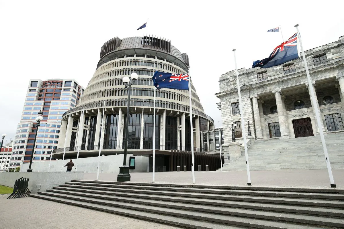 A general view of New Zealand’s Parliament House in Wellington in this file photo. (Hagen Hopkins/Getty Images)