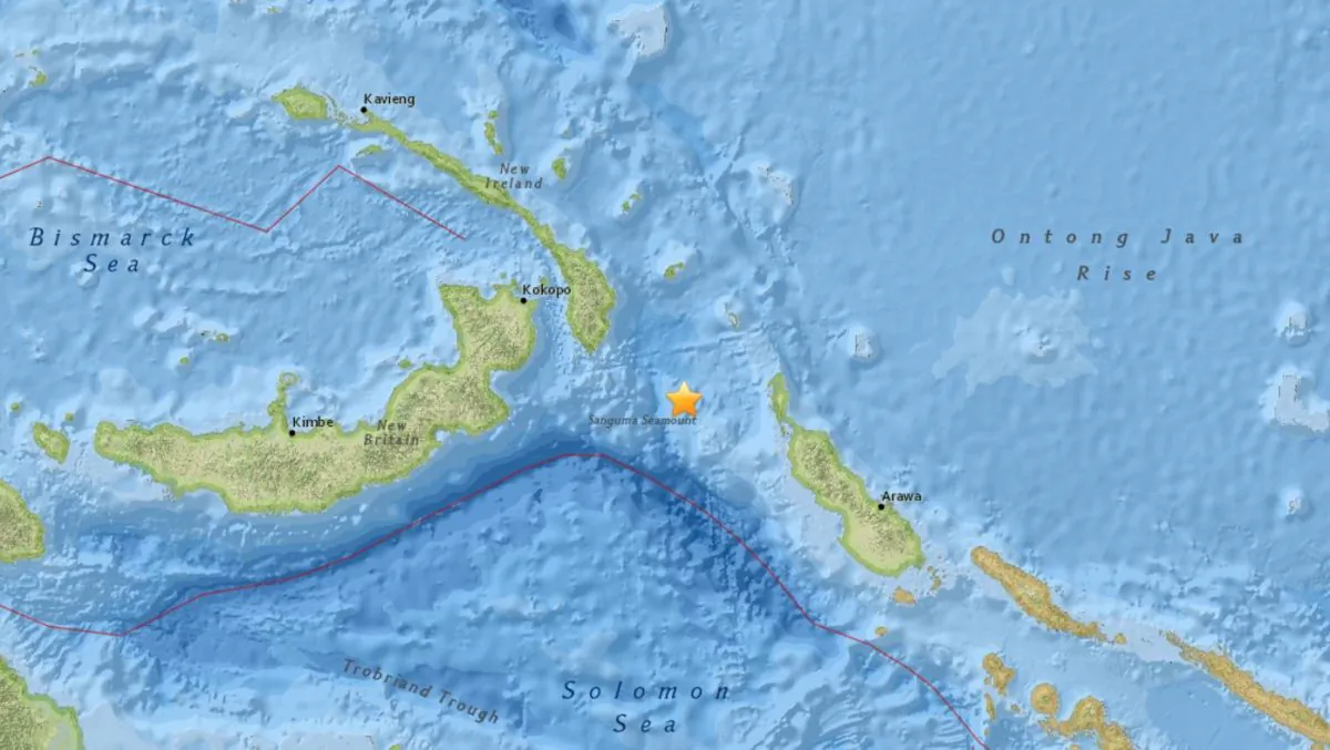 The quake struck Thursday at 1 p.m. (USGS)