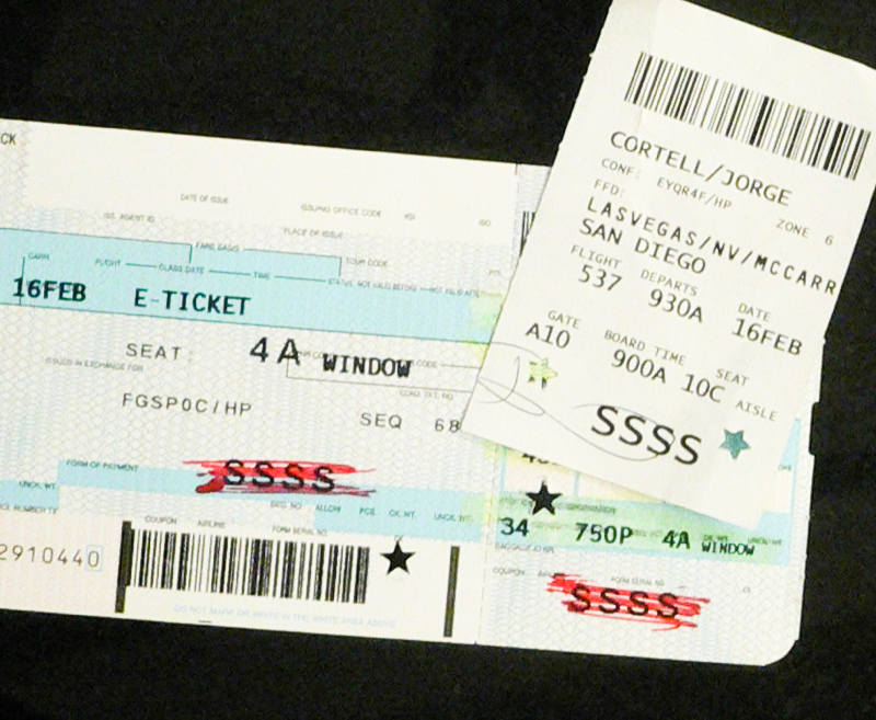 The code "ssss" for Secondary Security Screening Selection on a boarding pass. ( Jorge Cortell/Flickr ll CC BY 2.0 ( ept.ms/2haHp2Y)