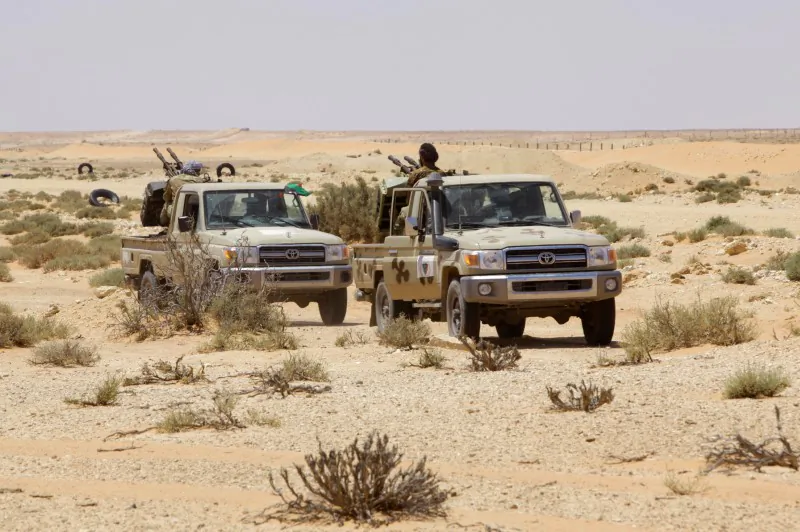 Libyan forces allied with the U.N.-backed government patrol to prevent Islamic State resurgence on the outskirts of Sirte, Libya, Aug. 4, 2017. Reuters/Ismail Zitouny