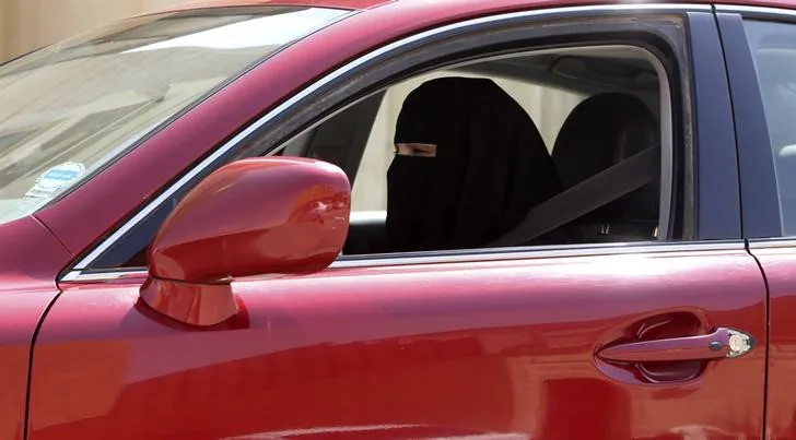 A woman drives a car in Saudi Arabia on October 22, 2013. (REUTERS/Faisal Al Nasser)
