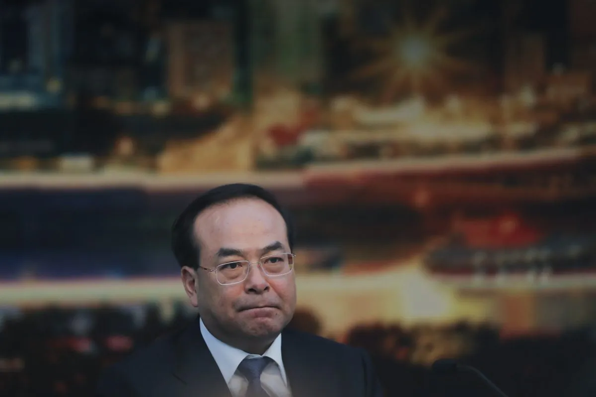 Sun Zhengcai attending the National People's Congress in Beijing, on March 6, 2017. Chinese state media reported on Friday that he has been ousted from the Chinese Communist Party. (Photo by Lintao Zhang/Getty Images)