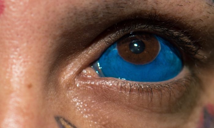 Ornamental Blue Eye Tattoo Design – Tattoos Wizard Designs