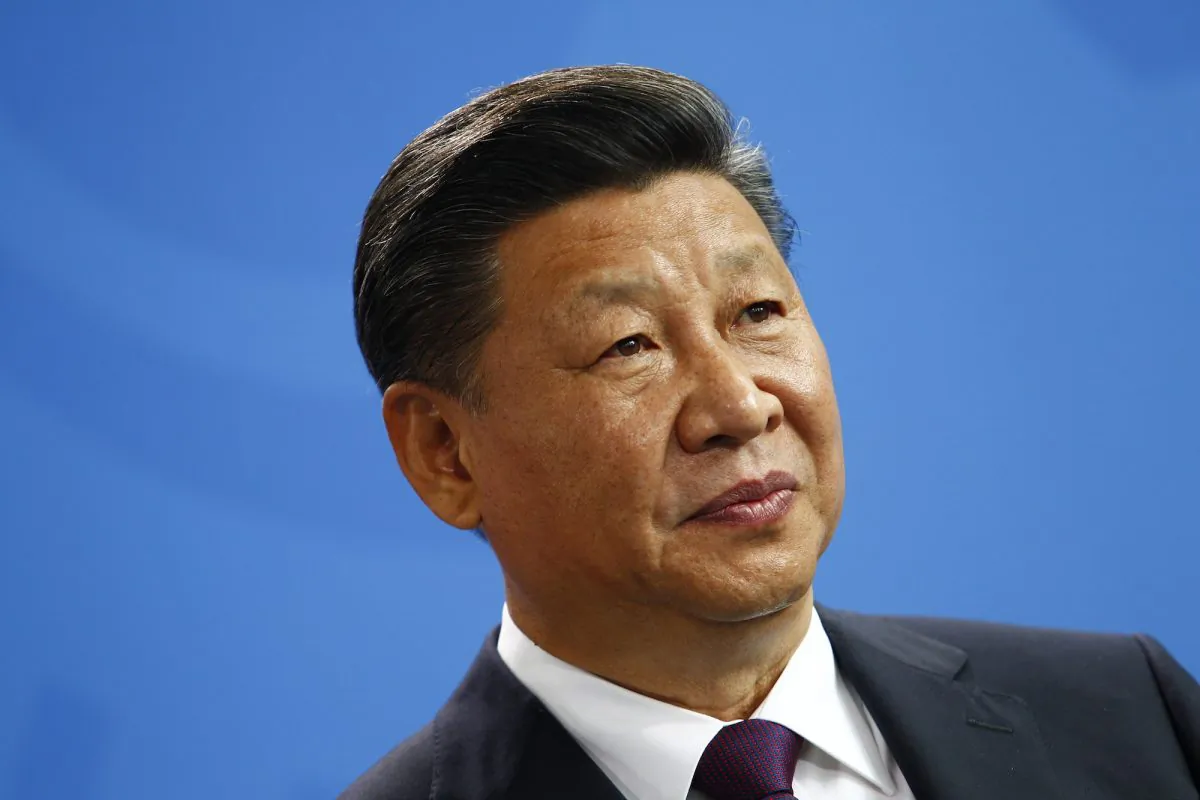 Chinese Communist Party leader Xi Jinping during a press conference in Berlin, Germany, on July 5, 2017. (Photo by Michele Tantussi/Getty Images)