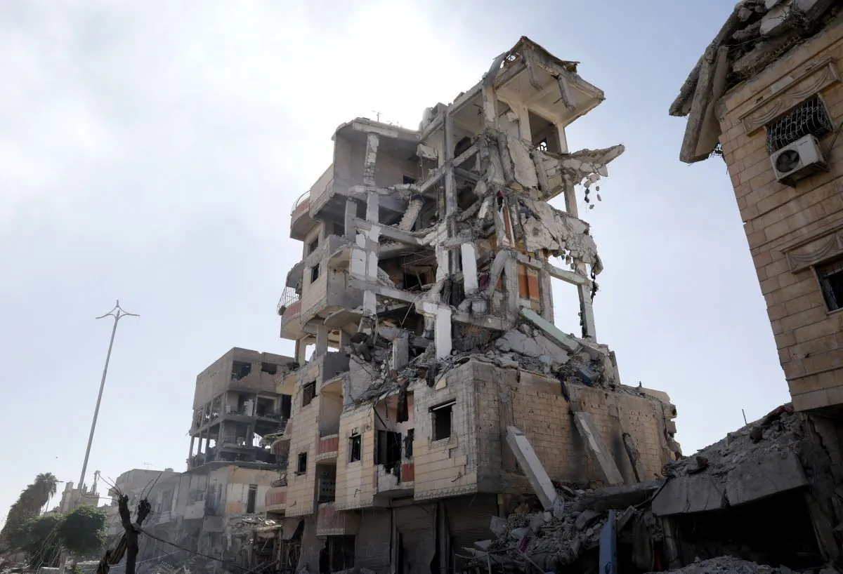 Houses destroyed by fighting between Syrian Democratic Forces and ISIS terrorists are pictured in Raqqa's old city in Syria Oct. 5, 2017. (Reuters/Erik De Castro)