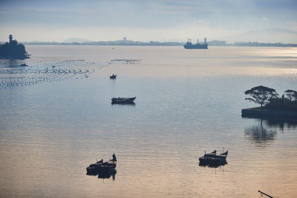 The Bay of Wonsan is seen from a hotel room in this October, 2016 photo in Wonsan, North Korea. (Christian Peterson-Clausen/Handout via Reuters)