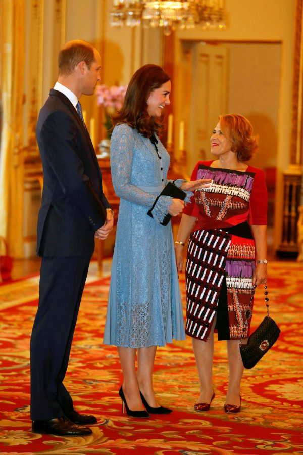 Britain’s Prince William, Duke of Cambridge and Catherine Duchess of Cambridge celebrate World Mental Health Day at Buckingham Palace in London, Britain on Oct. 10, 2017. (Reuters/ Heathcliff O’Malley/Pool)