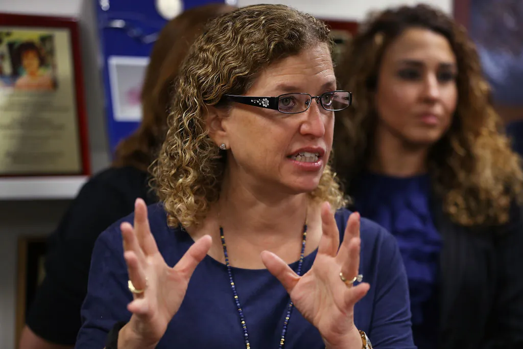 Rep. Debbie Wasserman Schultz (D-FL) speaks at an event on May 11 in Sunrise, Florida. (Joe Raedle/Getty Images)