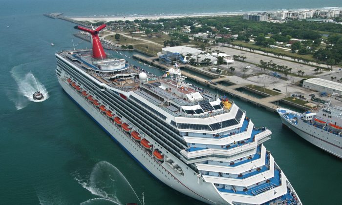 The Carnival Glory arrives in Cape Canaveral, Fla., on July 11, 2003. (Andy Newman/Carnival Cruise Lines/HO)  