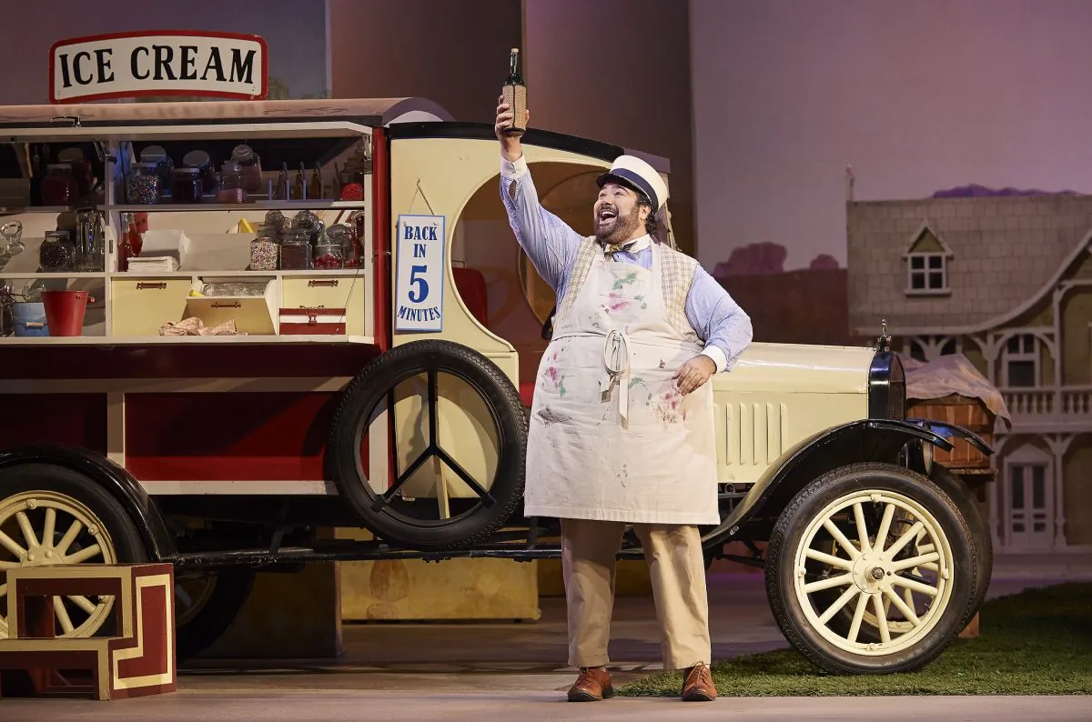 Andrew Haji as Nemorino in the Canadian Opera Company’s 2017 production of "The Elixir of Love." (Michael Cooper)