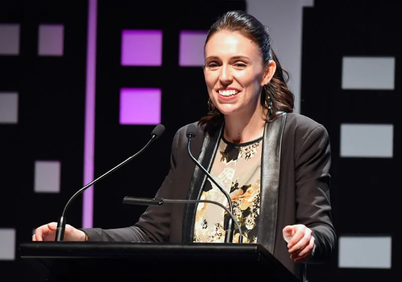 New Zealand's new opposition Labour party leader, Jacinda Ardern, speaks during an event held ahead of the national election at the Te Papa Museum in Wellington, New Zealand Aug. 23, 2017. (REUTERS/Ross Setford)