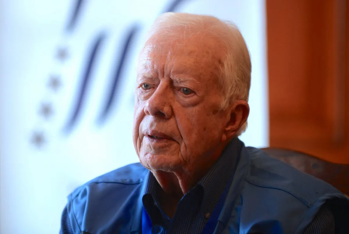 Former U.S. President Jimmy Carter in November 2013. (PRAKASH MATHEMA/AFP/Getty Images)